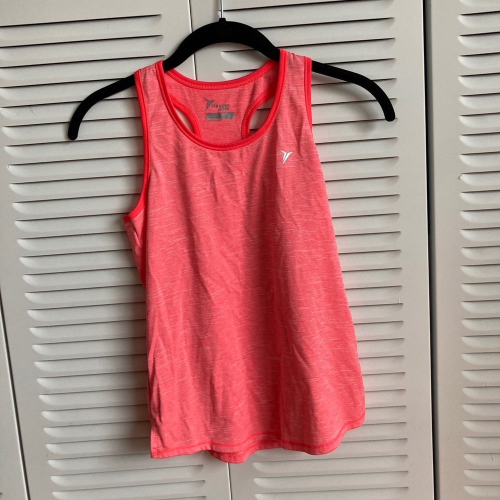 Old Navy neon pink kids tank, girls large